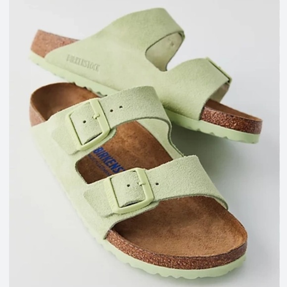NWT! BIRKENSTOCK Suede Soft Footbed Sandals! - Picture 5 of 16